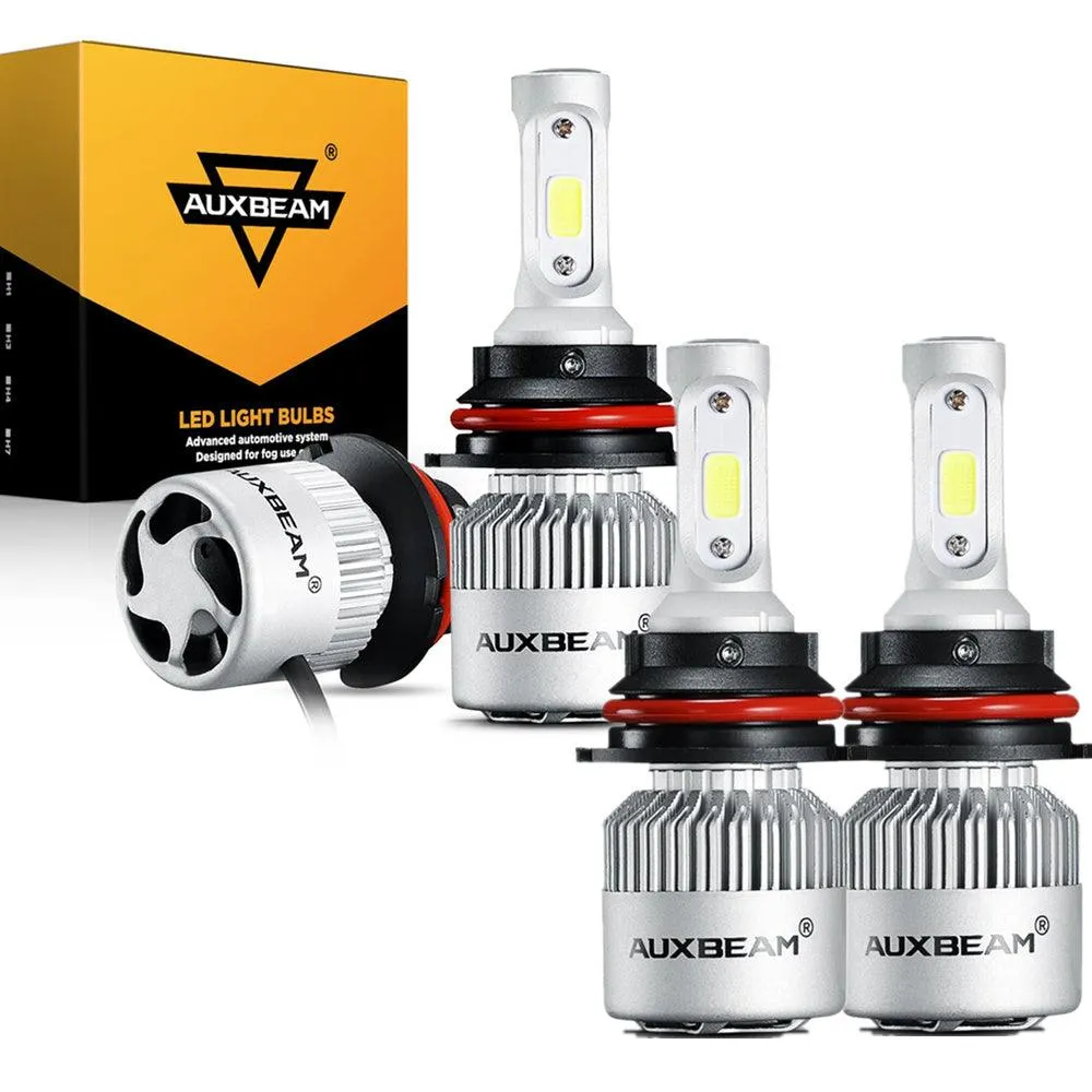 9007/HB5 LED Headlight Bulbs 72W 8000ML S2 Series Super Brightes COB 6500K Cool White | 2 Bulbs