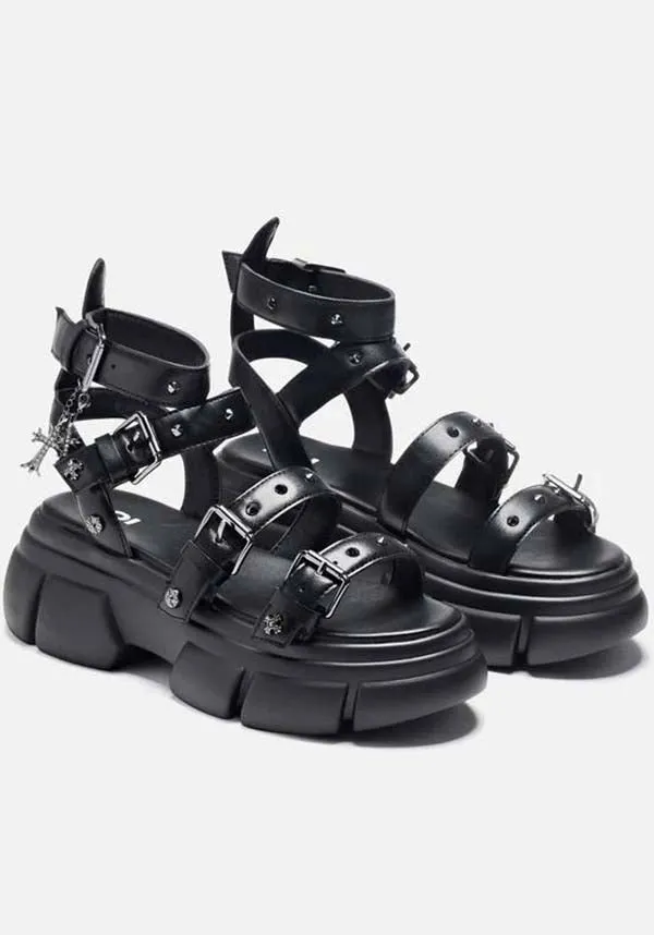 A Raining Vengeance Charm | PLATFORM SANDALS