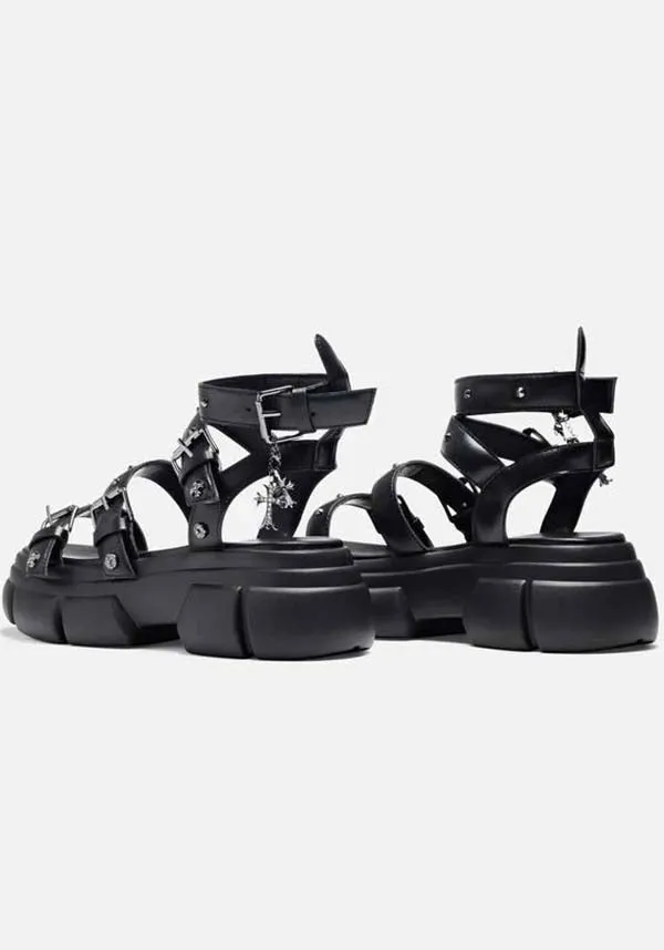 A Raining Vengeance Charm | PLATFORM SANDALS