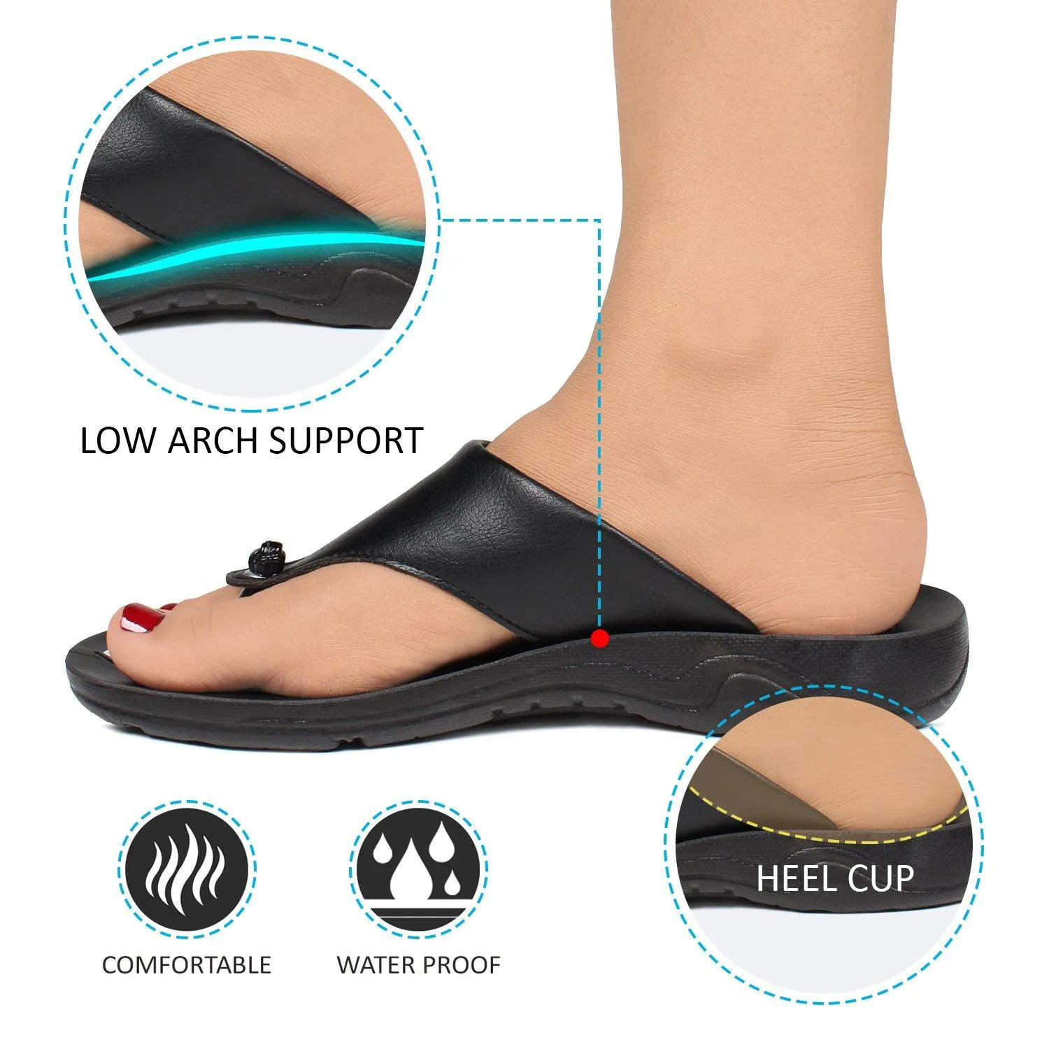 Aerosoft - Suzy S3902 Versatile Summer Comfortable Women's Flip Flops