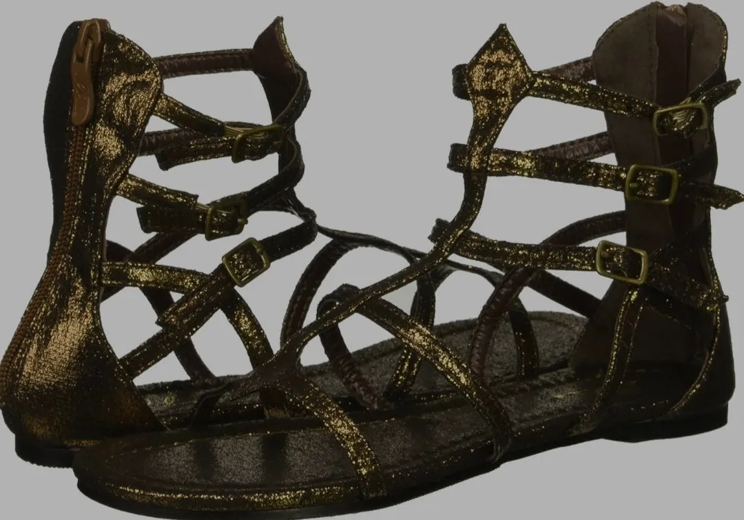 Athena-015 Ladie's Strappy Faux Leather Gladiator Sandals