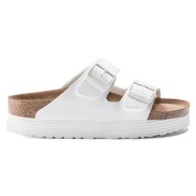 BIRKENSTOCK ARIZONA PLATFORM WHITE