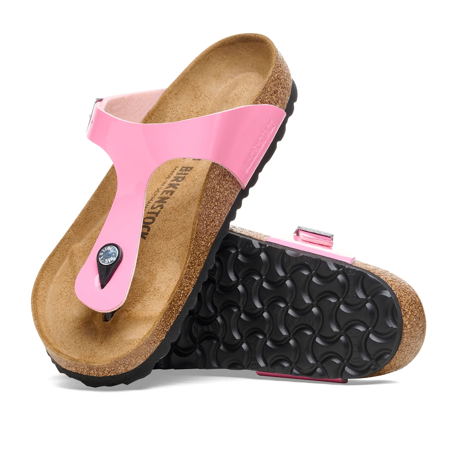 Birkenstock Gizeh Sandal (Women) - Patent Candy Pink Birko-Flor