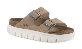 Birkenstock Womens Arizona Chunky Suede Leather Warm Sand