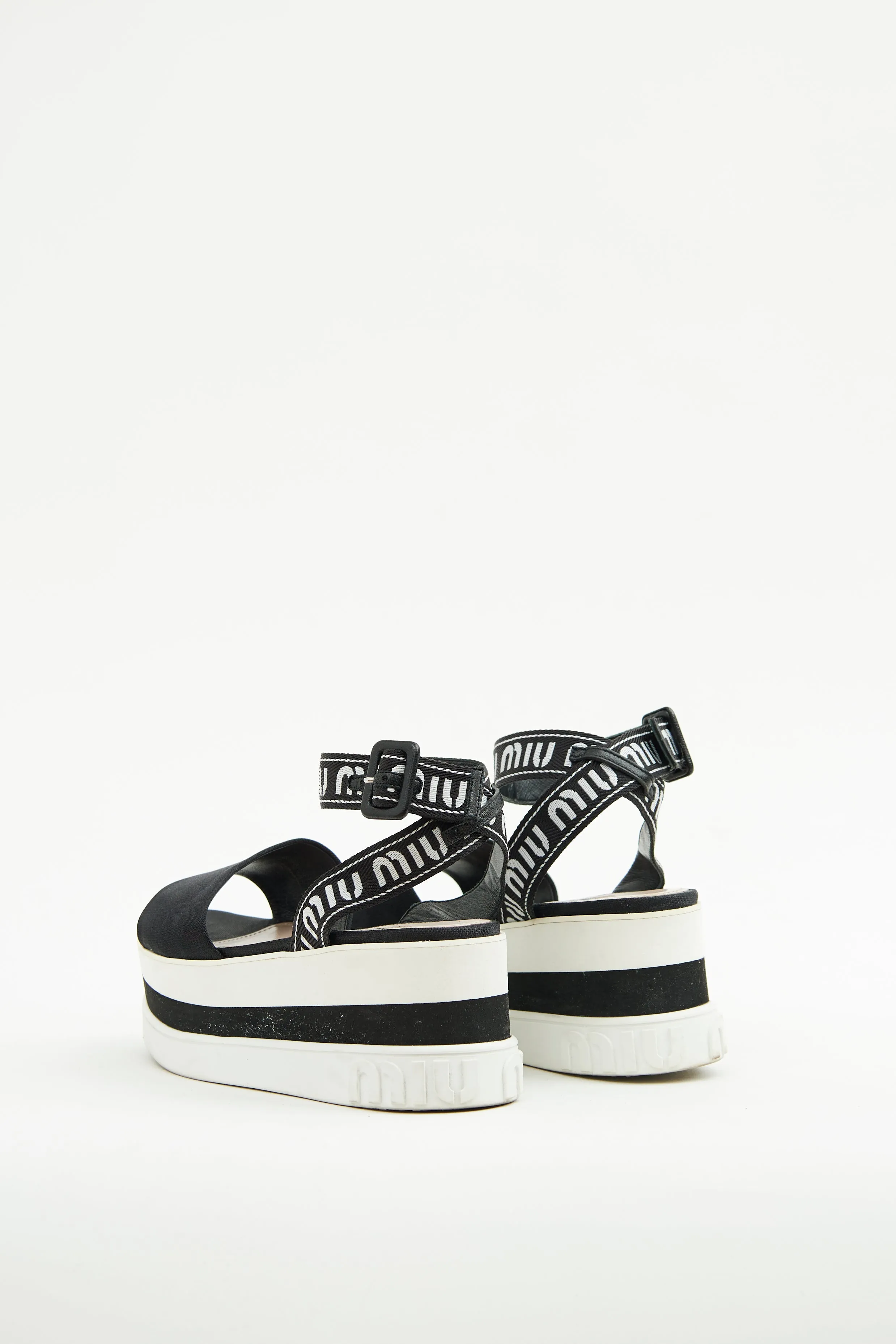 Black & White Platform Sandal