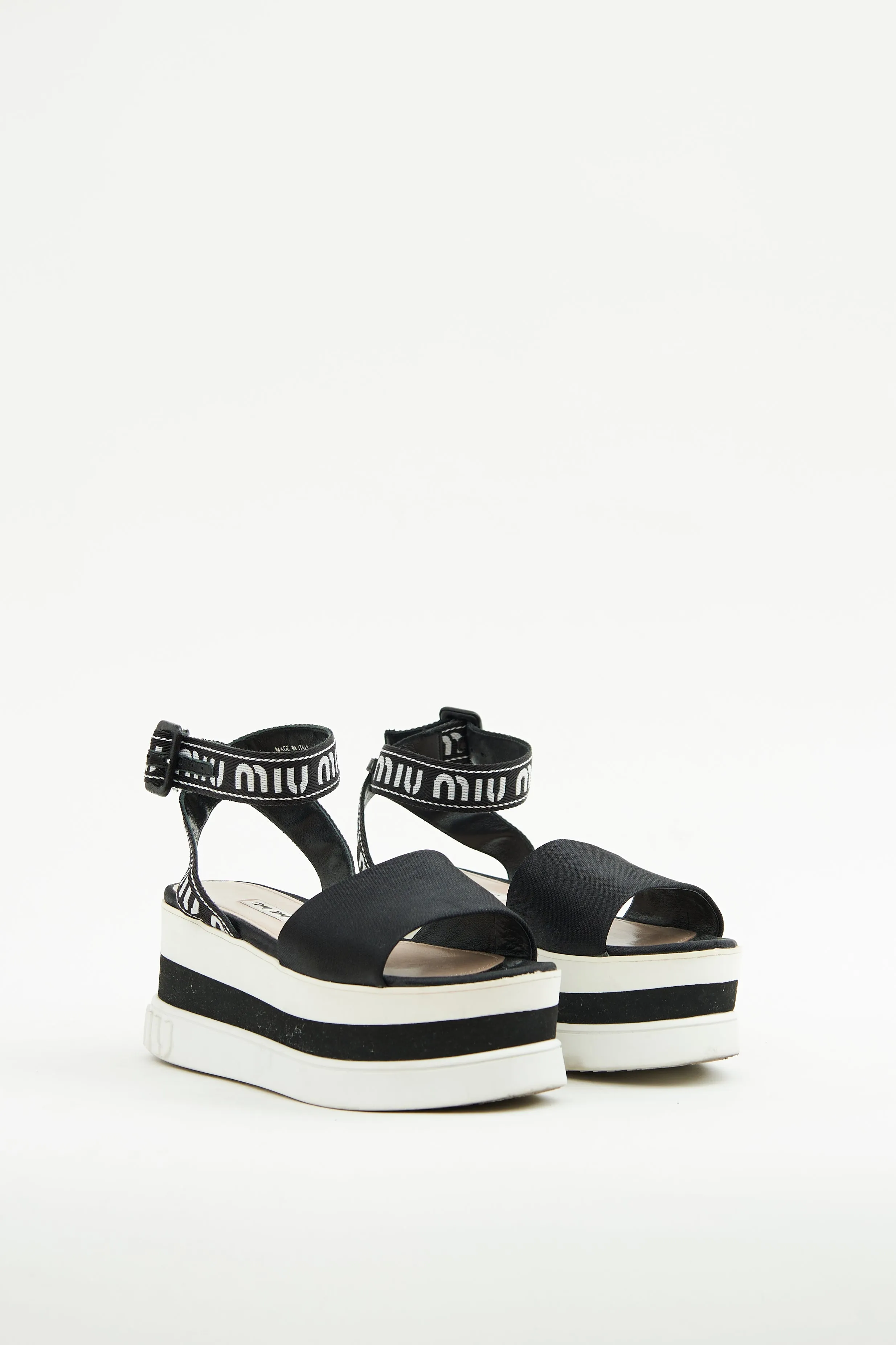 Black & White Platform Sandal