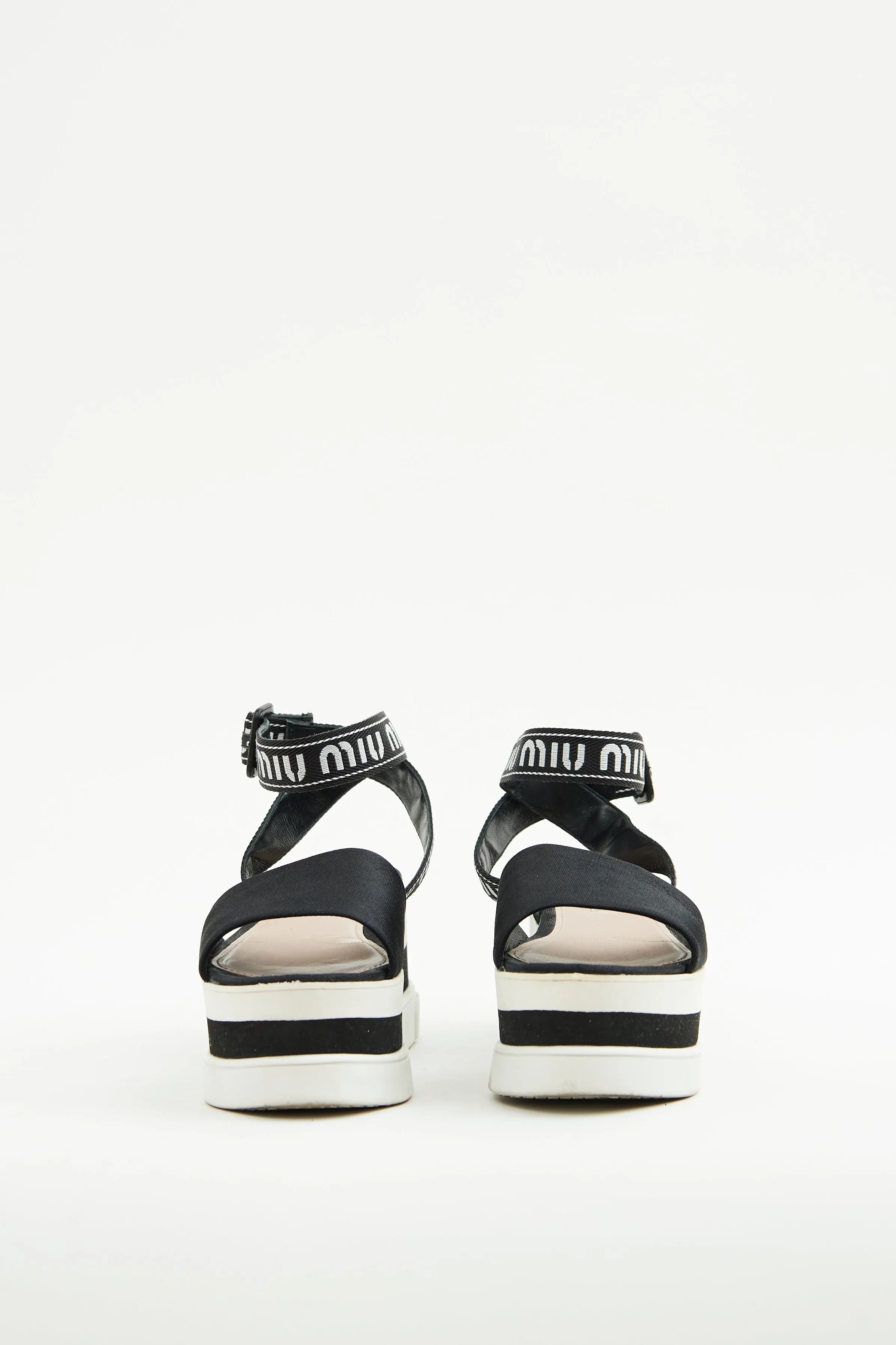 Black & White Platform Sandal