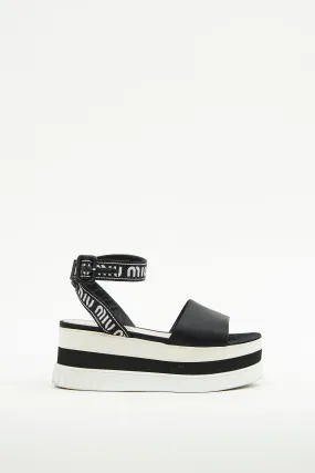 Black & White Platform Sandal