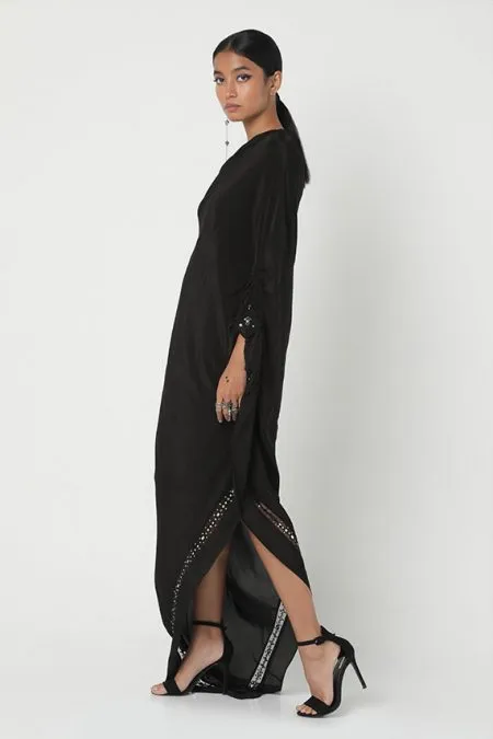 Black One Shoulder kaftan