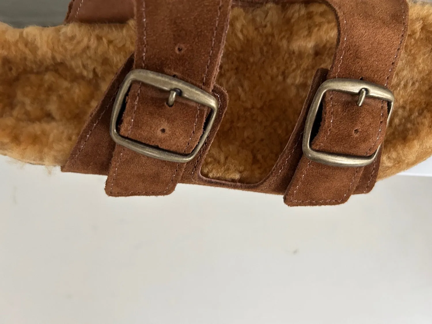 Bosabo - Cuir Velours Cognac   Mouton Camel