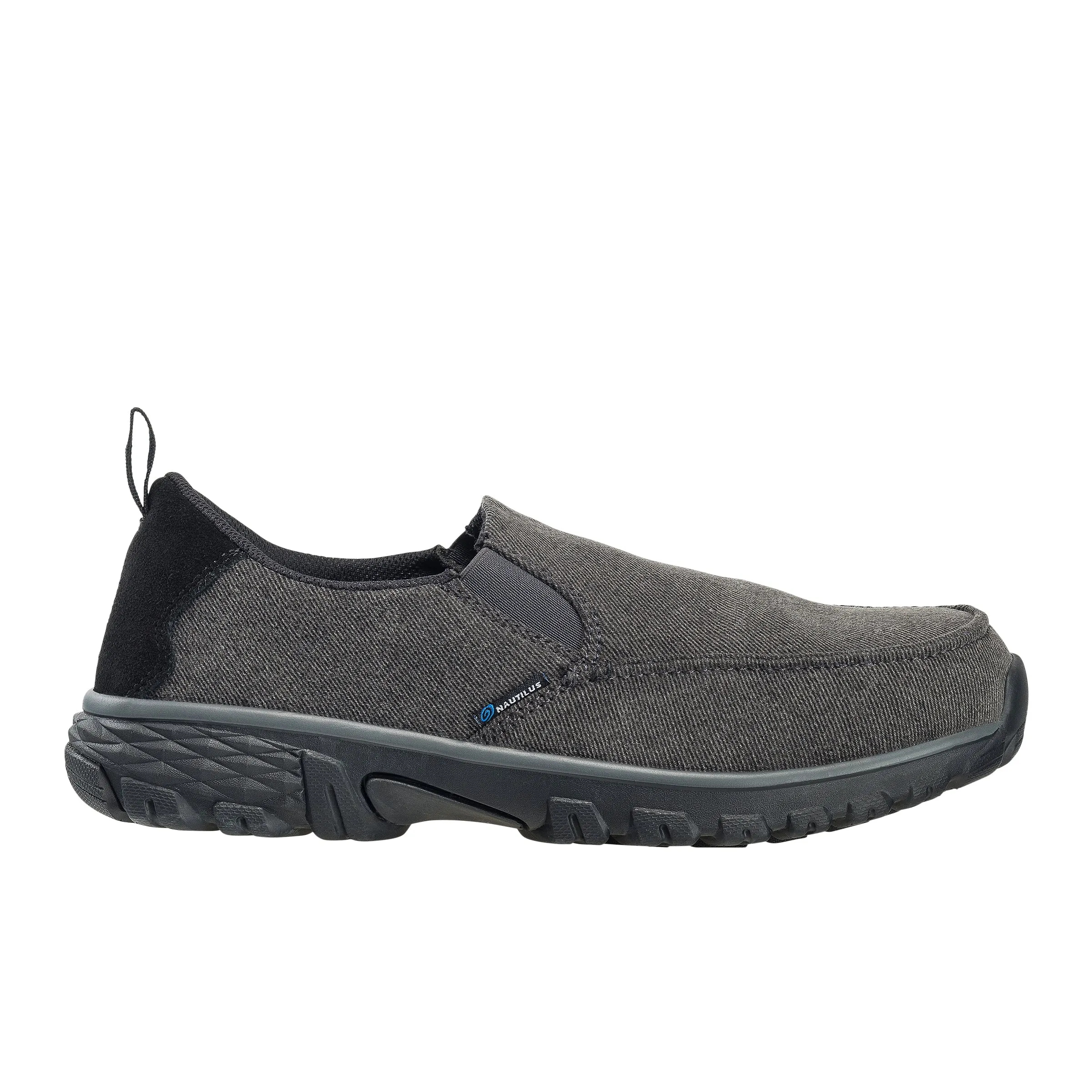 Breeze Charcoal Alloy Toe EH Slip-On Work Shoe