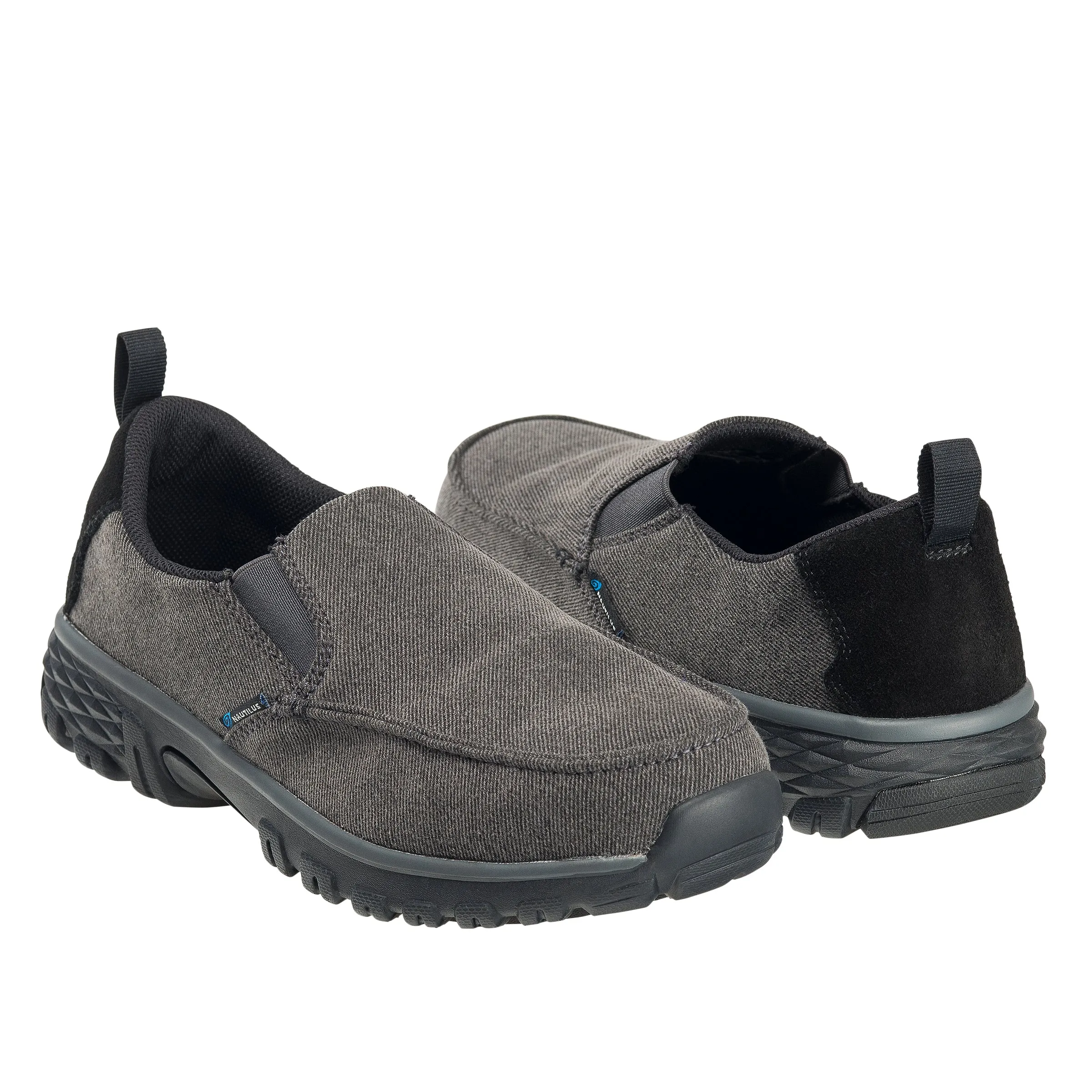 Breeze Charcoal Alloy Toe EH Slip-On Work Shoe