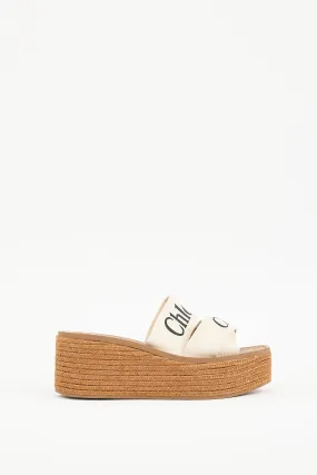 Brown & Cream Woody Espadrille Sandal