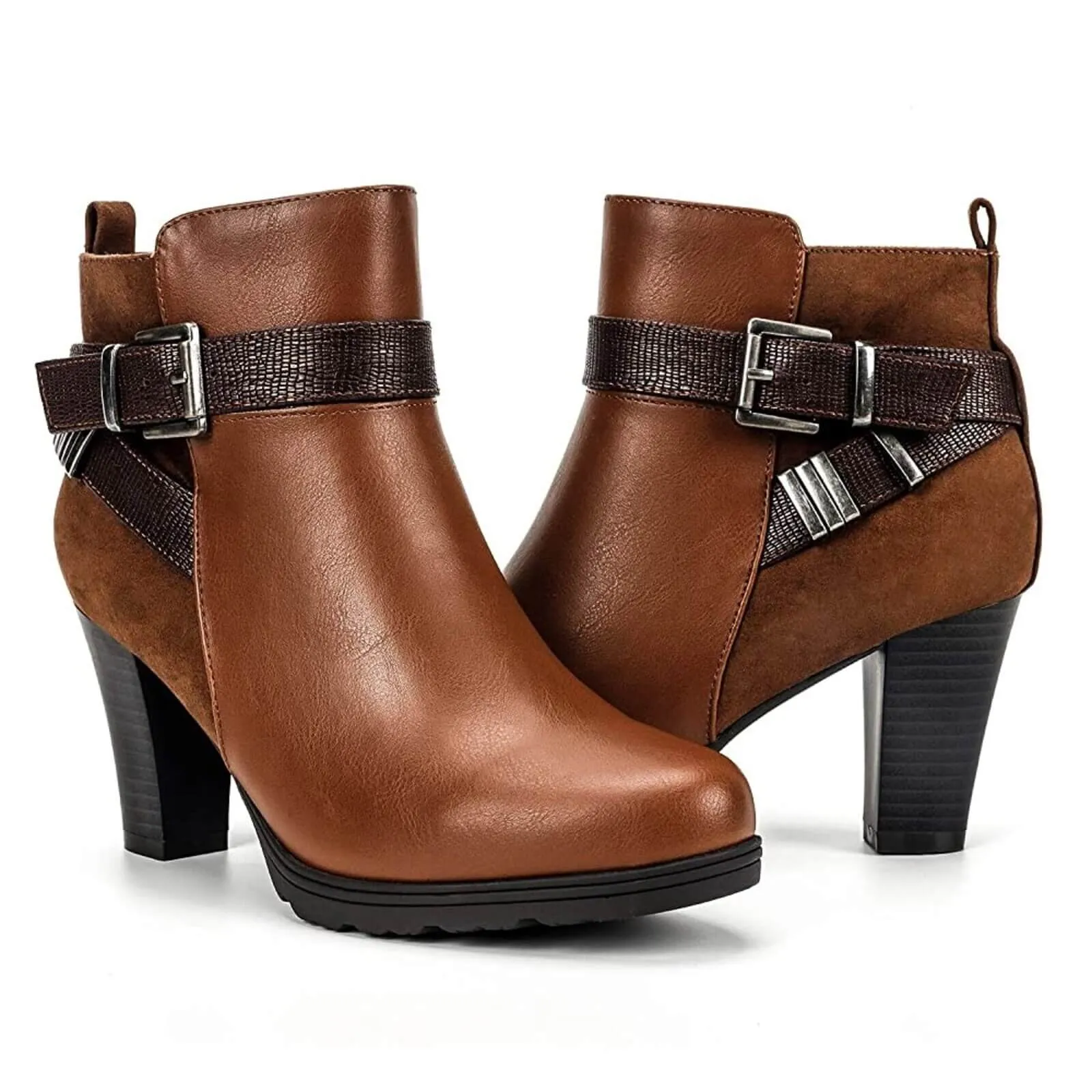 Buckle Strap Ankle Boots