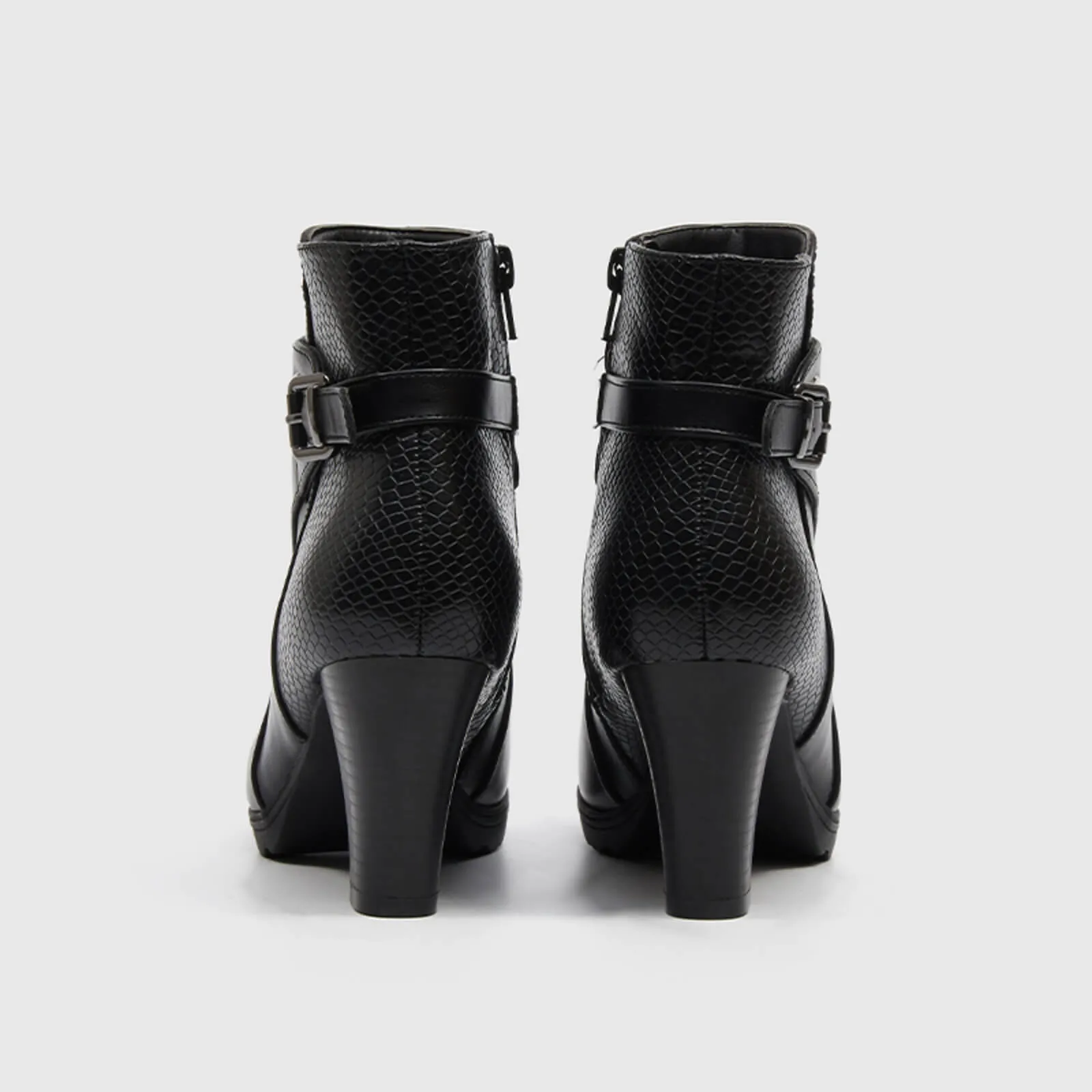 Buckle Strap Ankle Boots