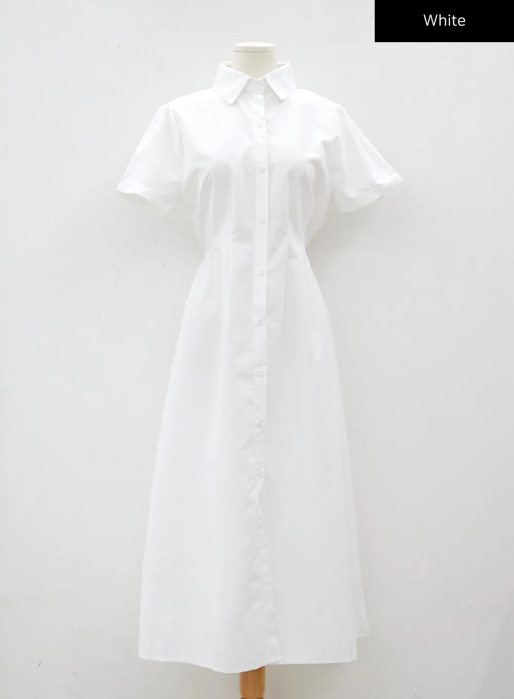 Button-Down Maxi Shirt Dress CJ10