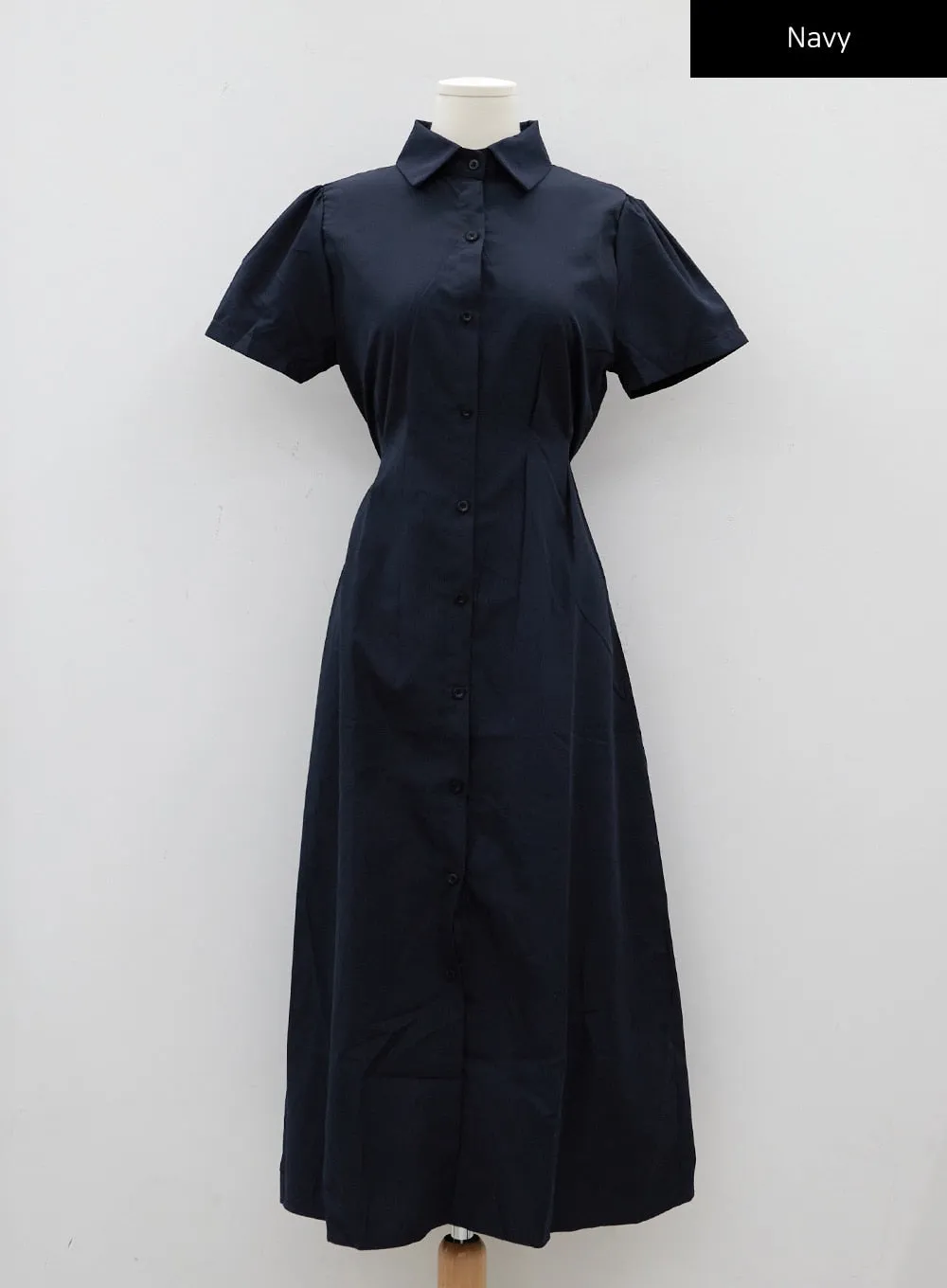 Button-Down Maxi Shirt Dress CJ10