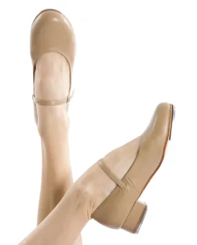 CLEARANCE, Energetiks Low Heel Tap Shoe, Tan, TSA01