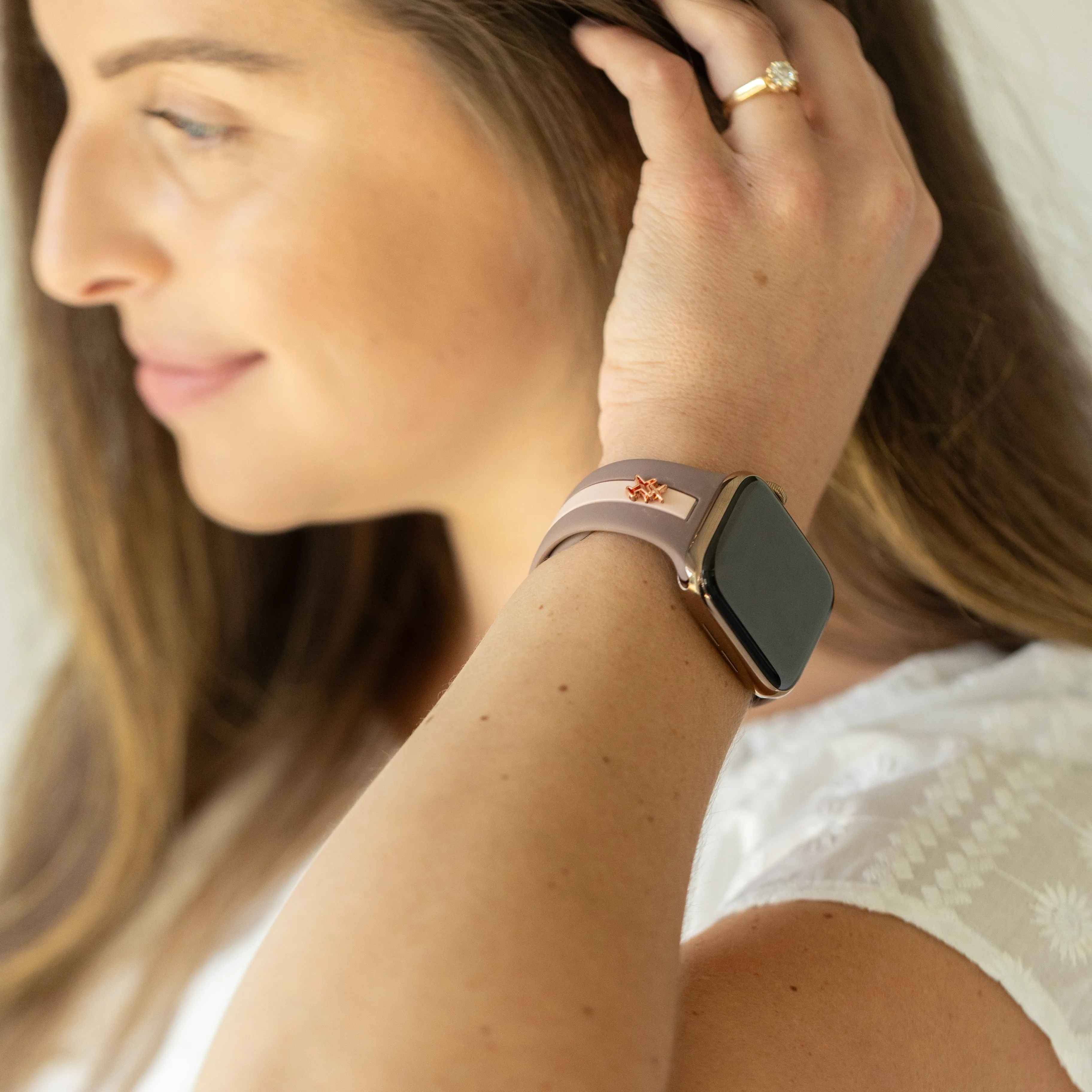 Come Fly With Me✈️ Mauve and Blush Smart Watch Band