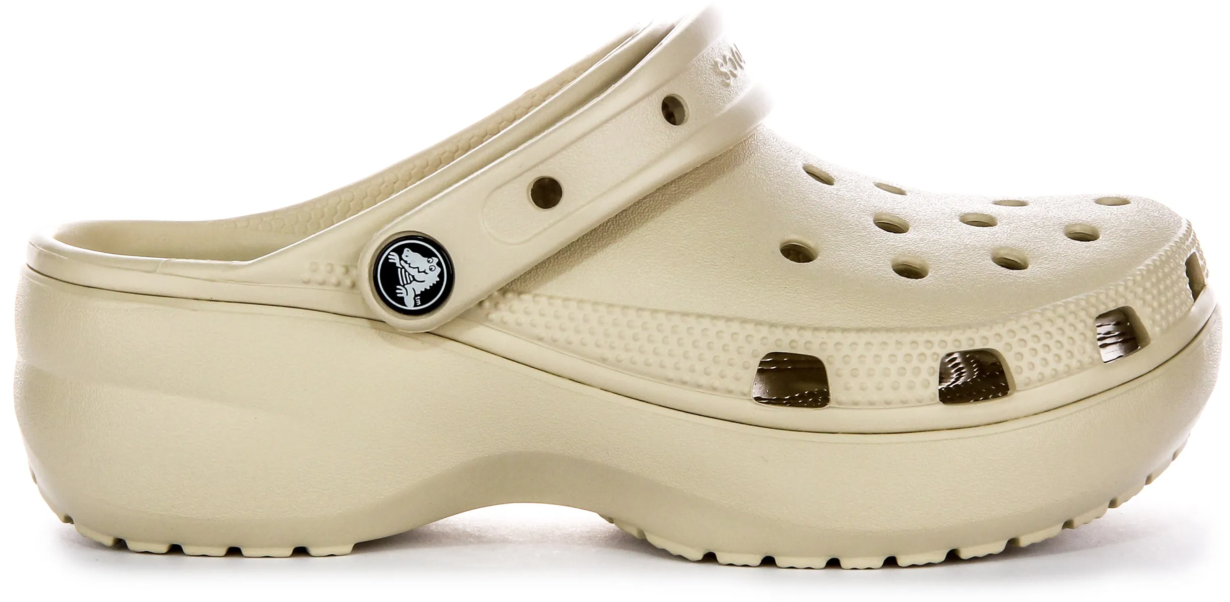 Crocs Classic Platform In Bone