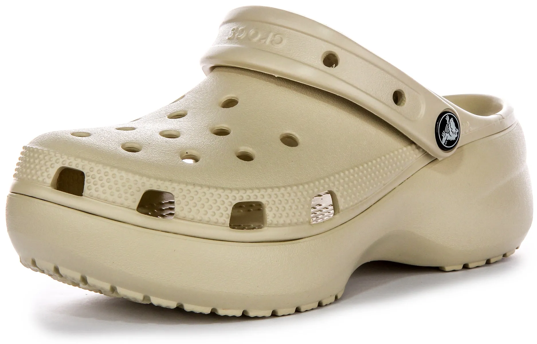 Crocs Classic Platform In Bone