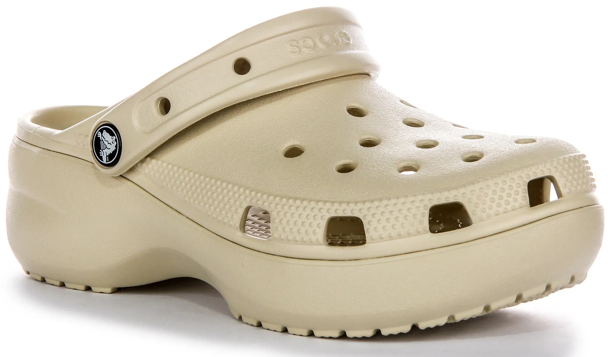 Crocs Classic Platform In Bone