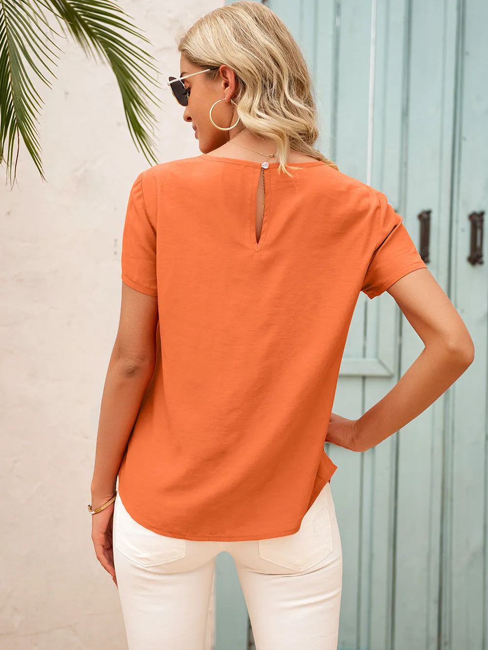 Dainty Ruffle Summer Blouse