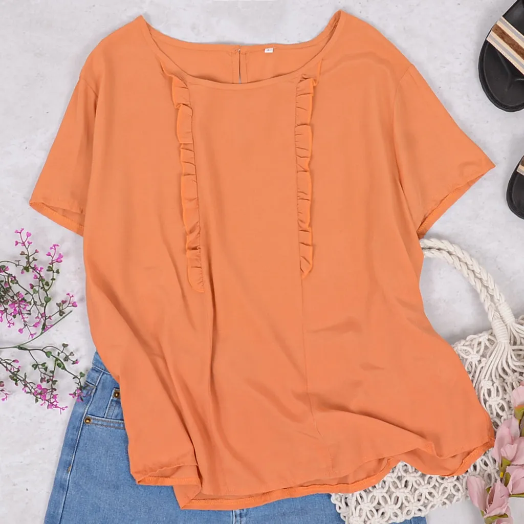 Dainty Ruffle Summer Blouse