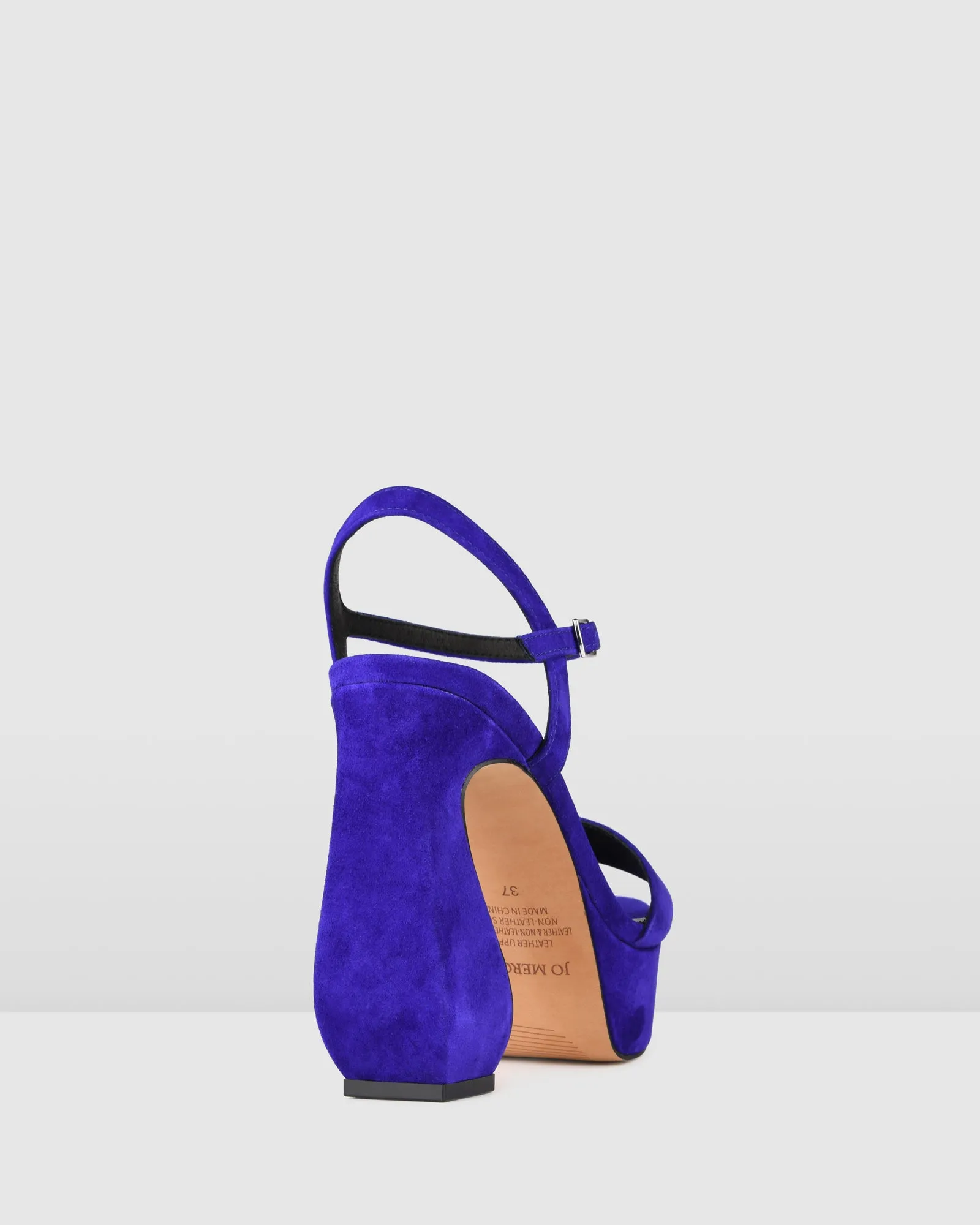 DELPHINA HIGH HEEL PLATFORM SANDALS ULTRA VIOLET SUEDE