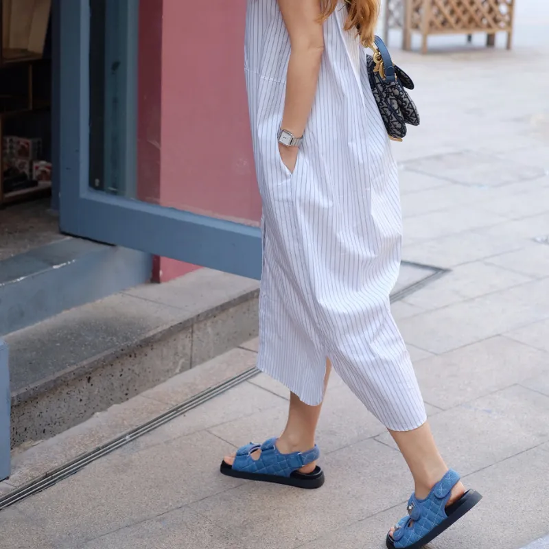 Denim Chunky Sandal 5704 Blue