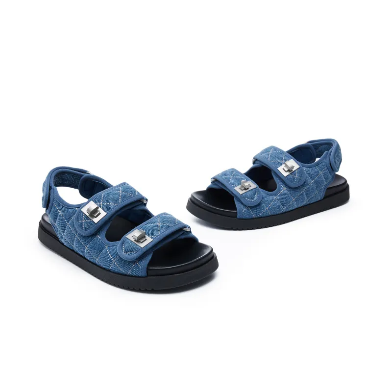 Denim Chunky Sandal 5704 Blue