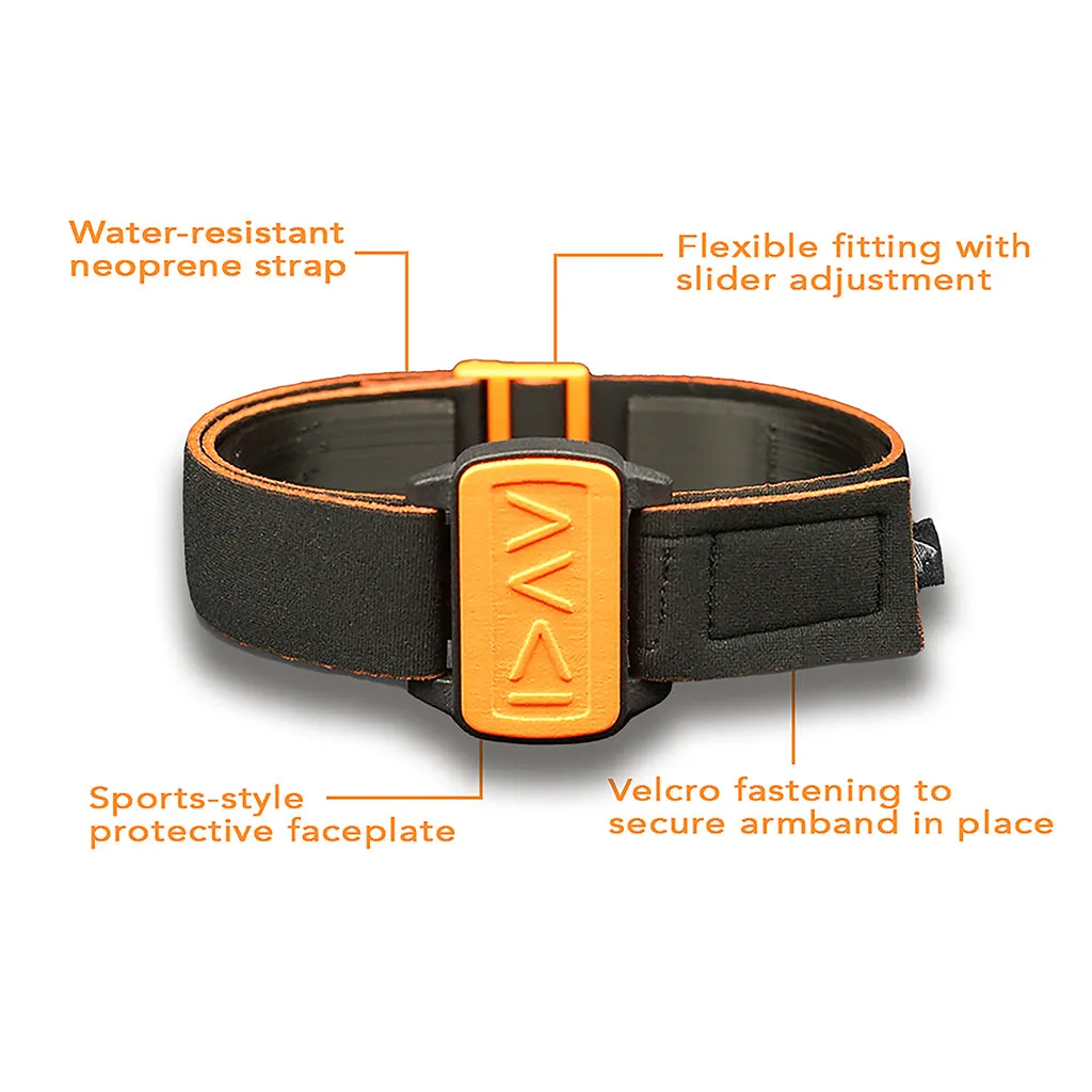 Dexcom G6/ONE CGM Sports & Swim Armband Cover - Orange I am Greater Dexband