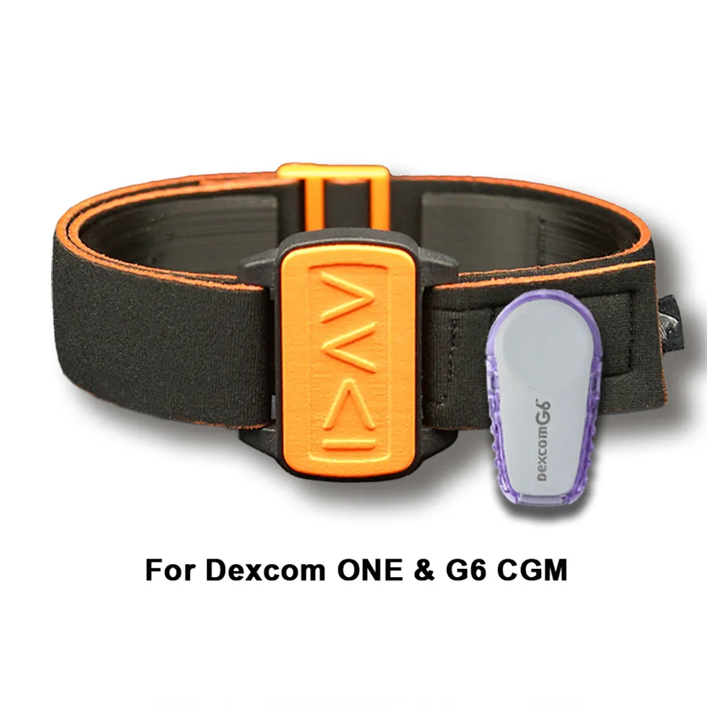 Dexcom G6/ONE CGM Sports & Swim Armband Cover - Orange I am Greater Dexband