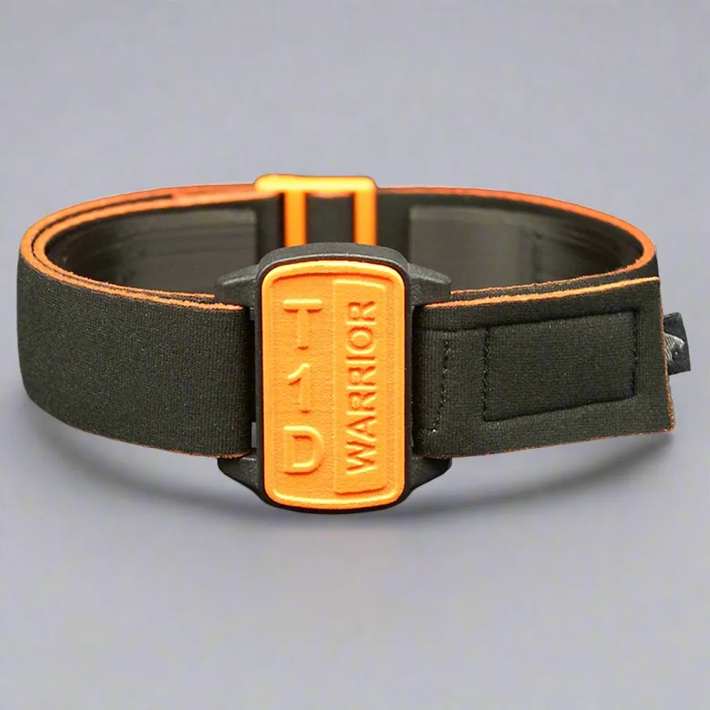 Dexcom G6/ONE CGM Sports & Swim Armband Cover - Orange T1D Warrior Dexband