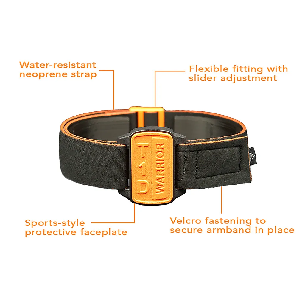 Dexcom G6/ONE CGM Sports & Swim Armband Cover - Orange T1D Warrior Dexband