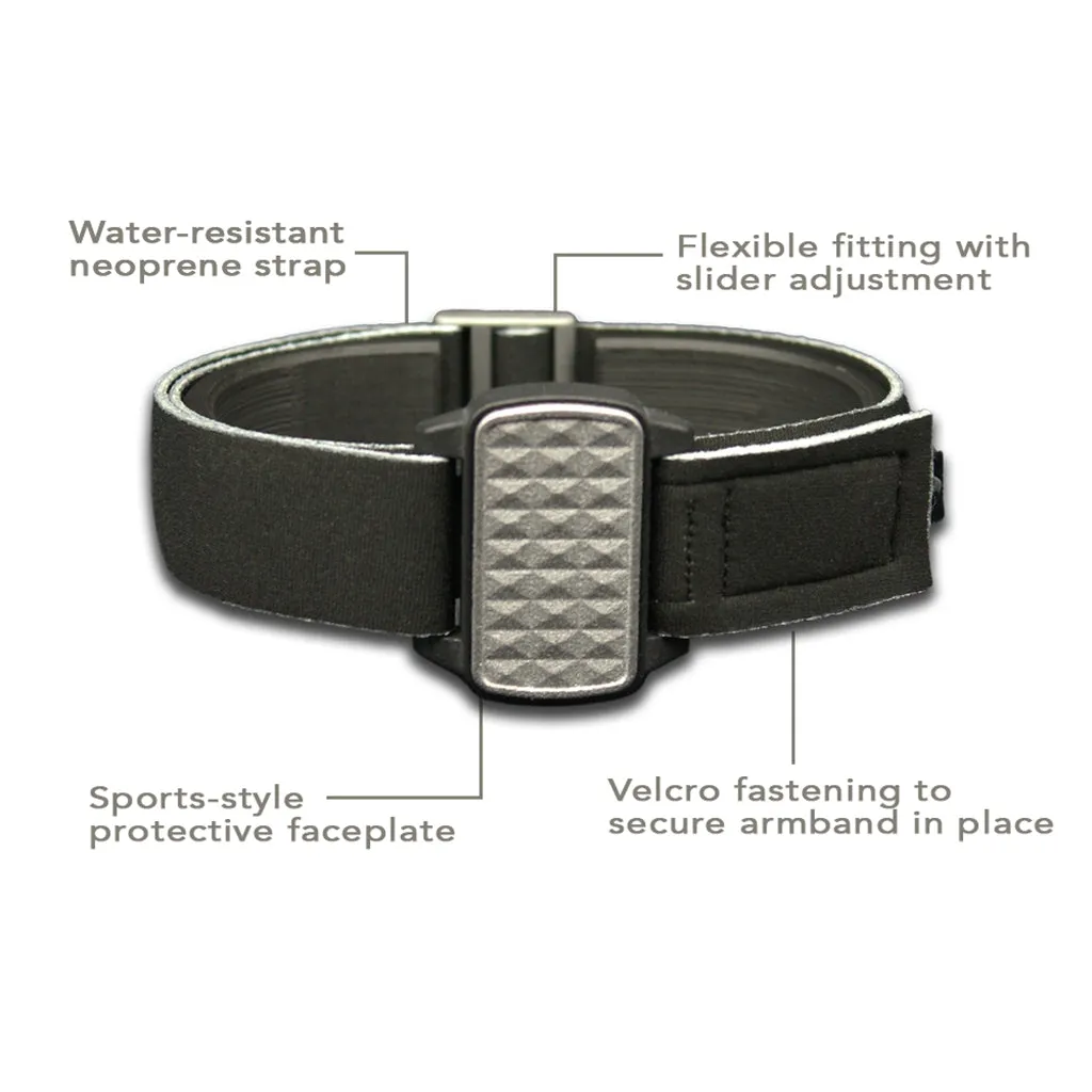 Dexcom G6/ONE CGM Sports & Swim Armband Cover - Pewter Pyramids Dexband