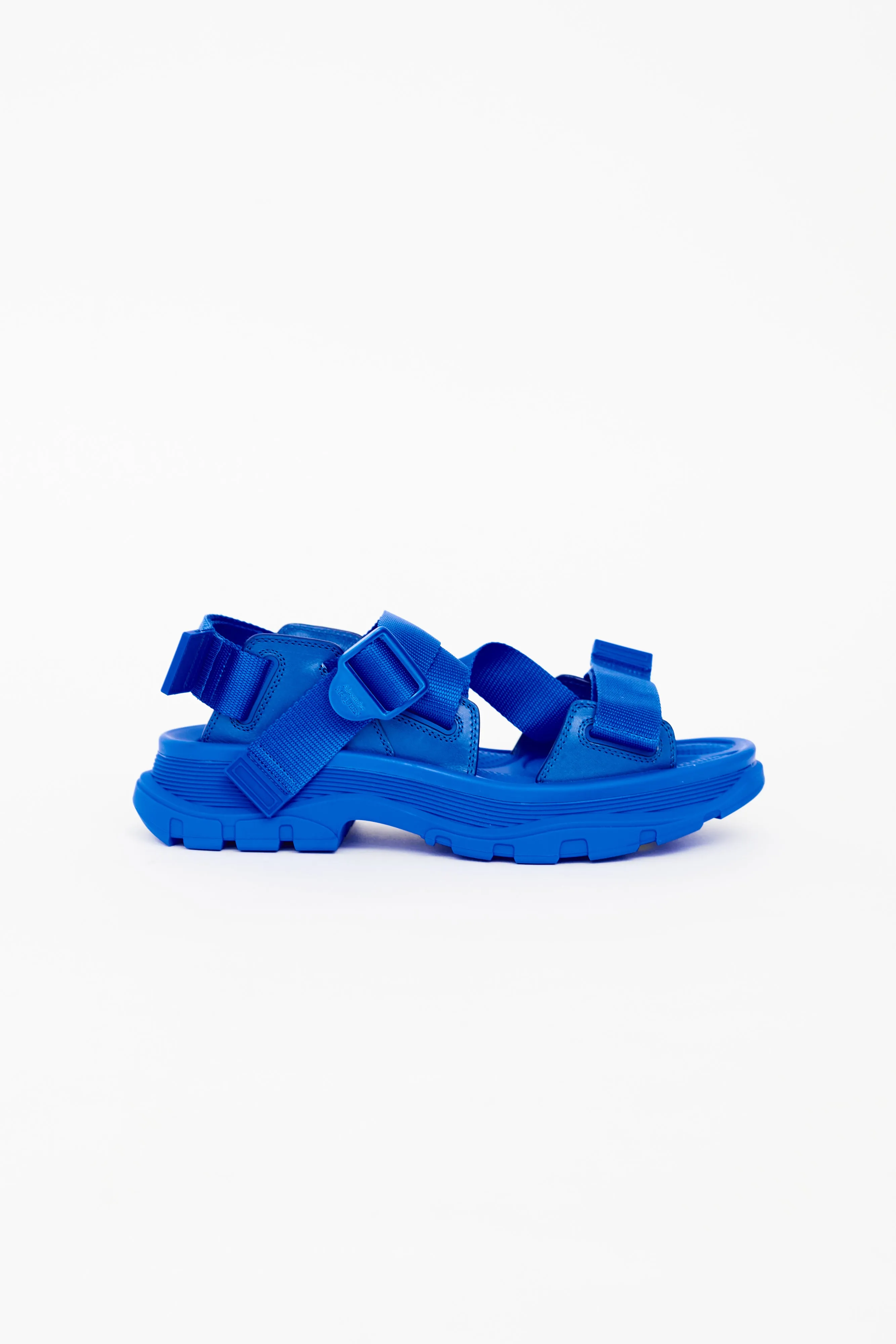 Electric Blue Tread Platform Sandal