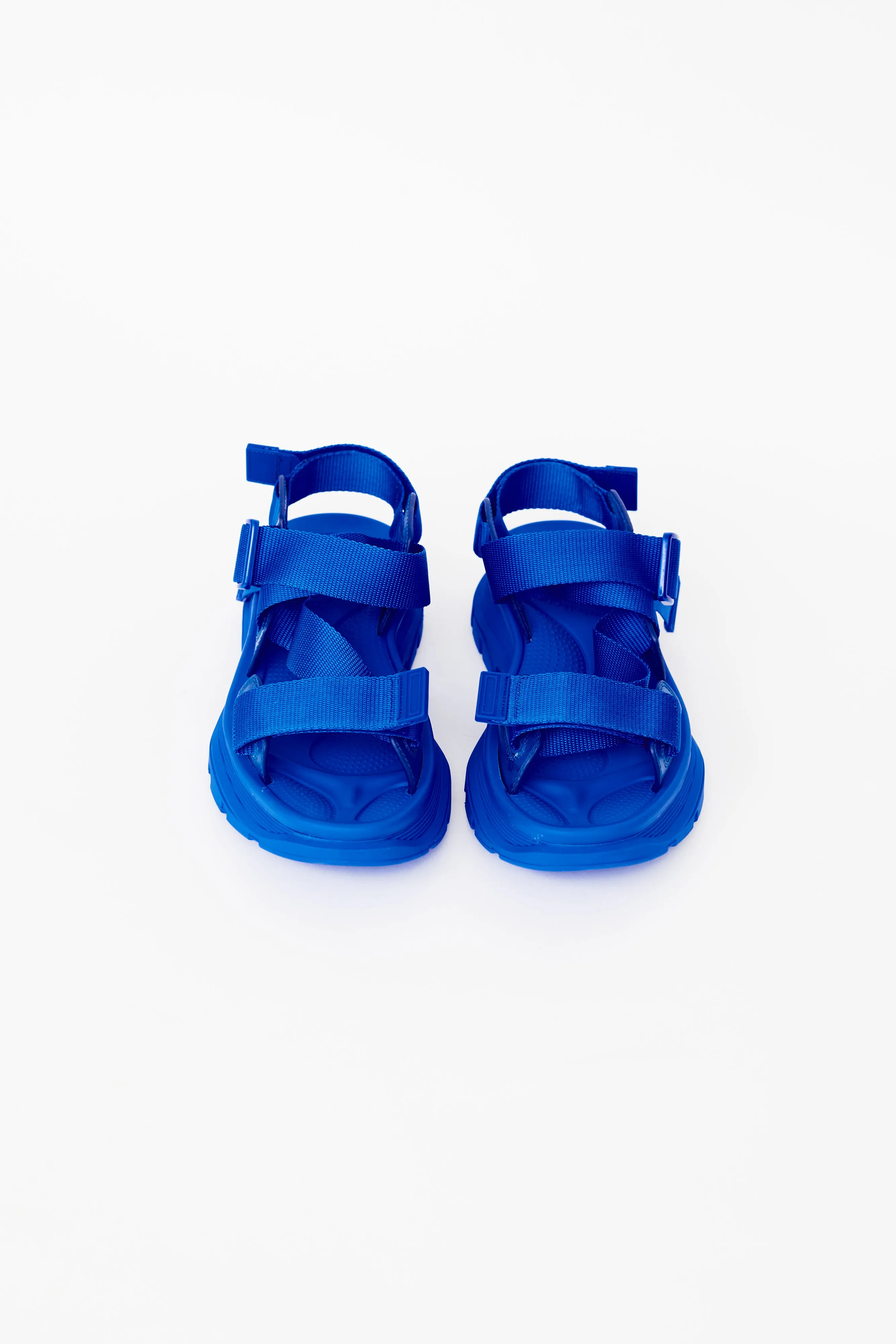 Electric Blue Tread Platform Sandal