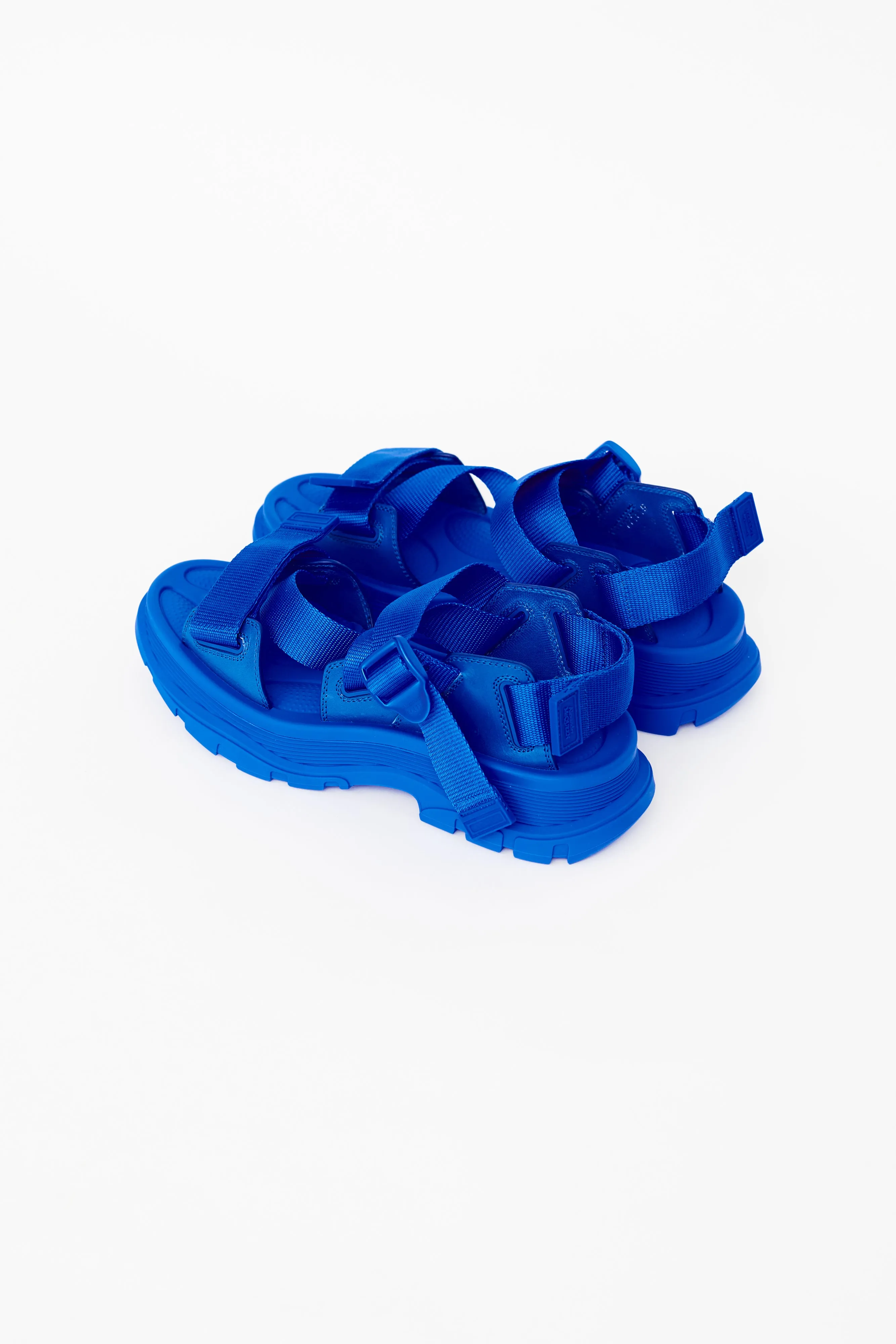 Electric Blue Tread Platform Sandal