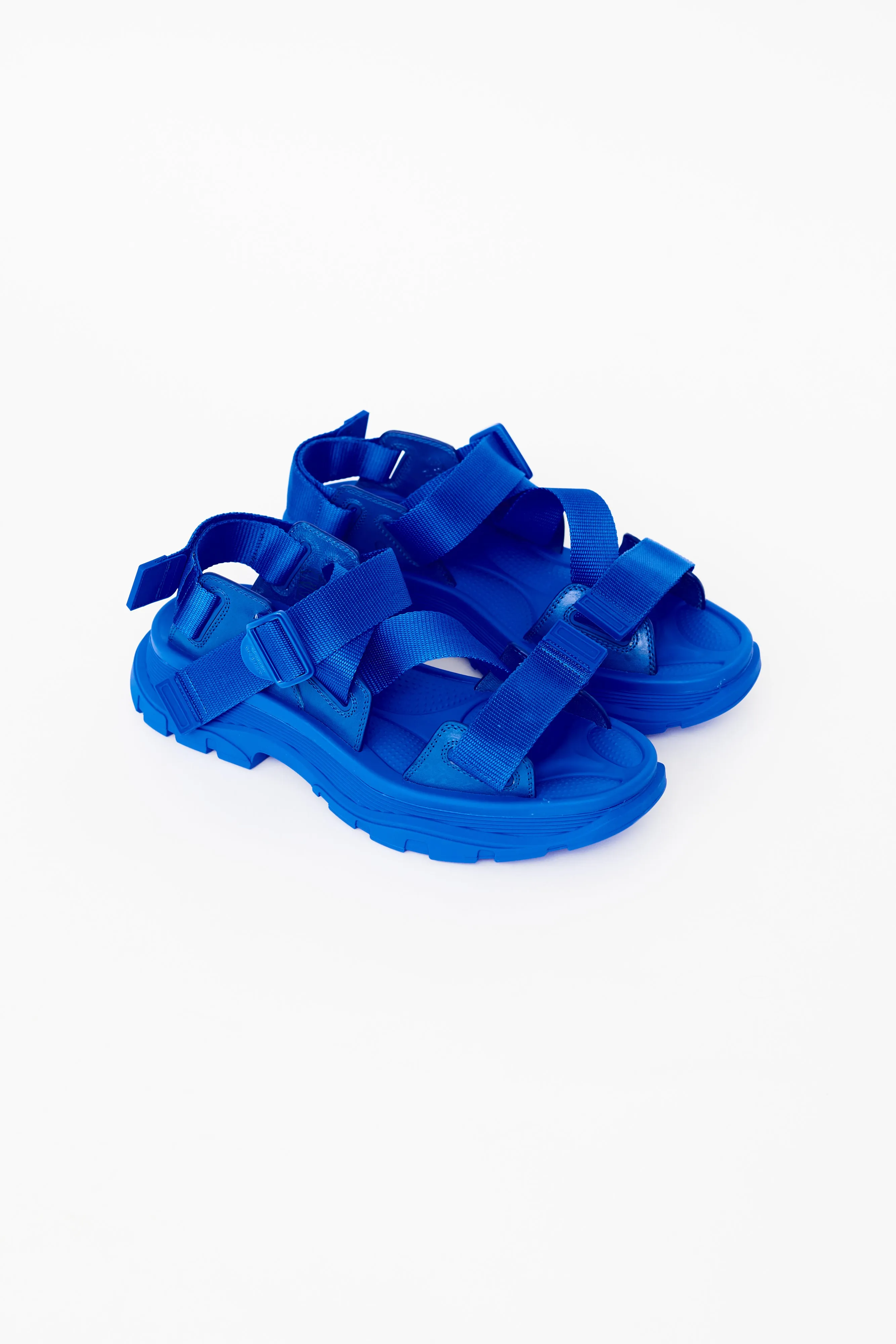 Electric Blue Tread Platform Sandal