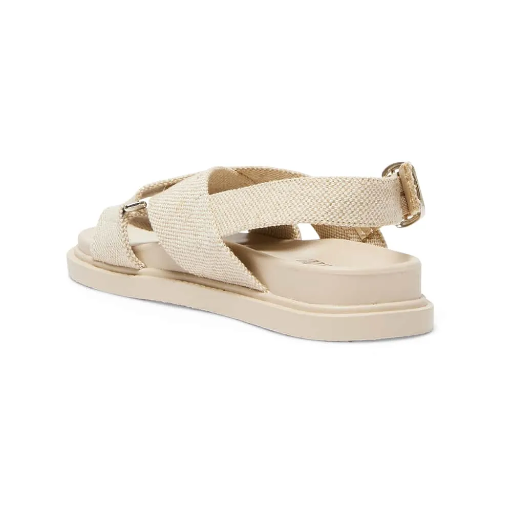 Fabian Sandal in Natural Linen