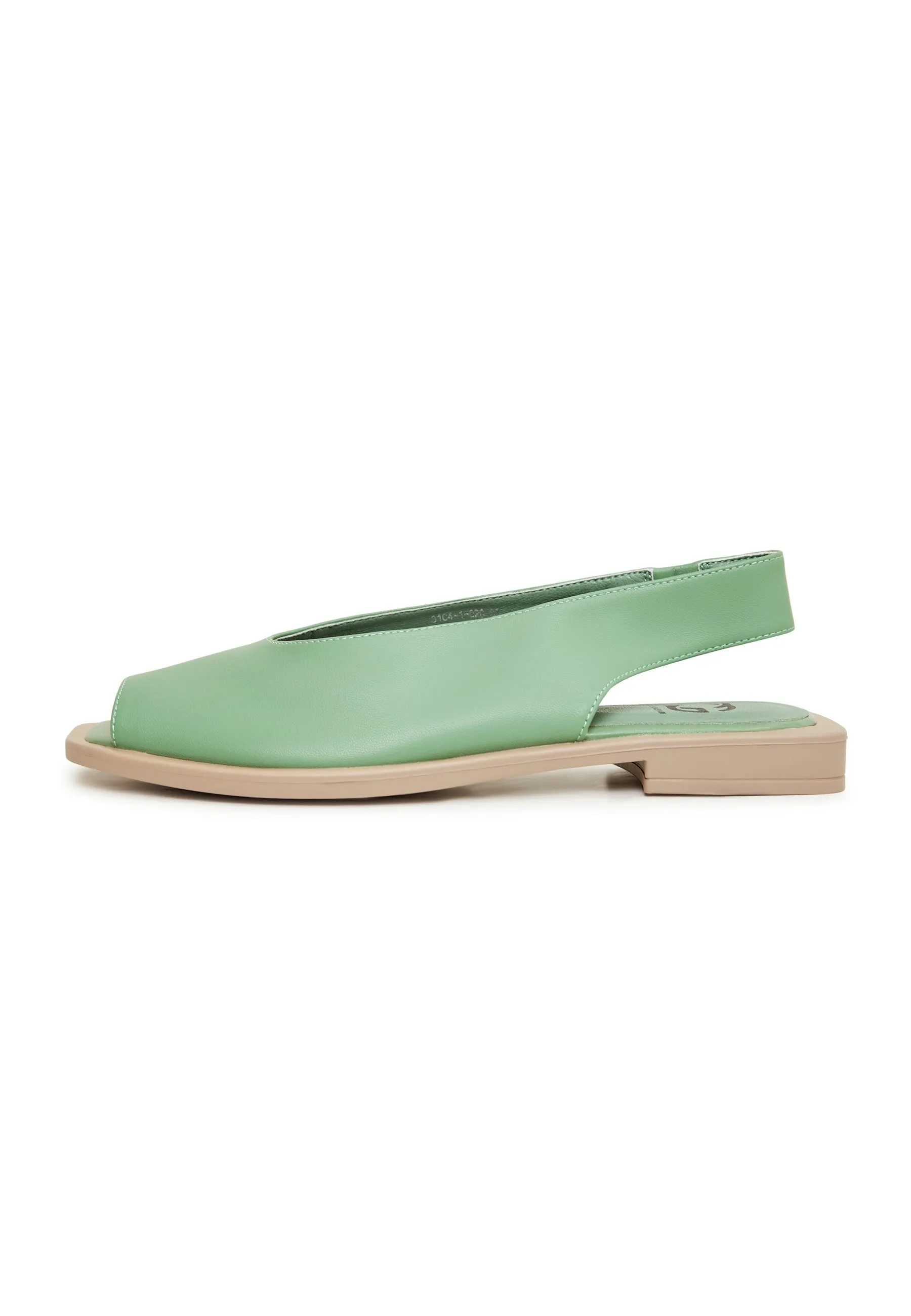 Flat Sole Sandals - Mint