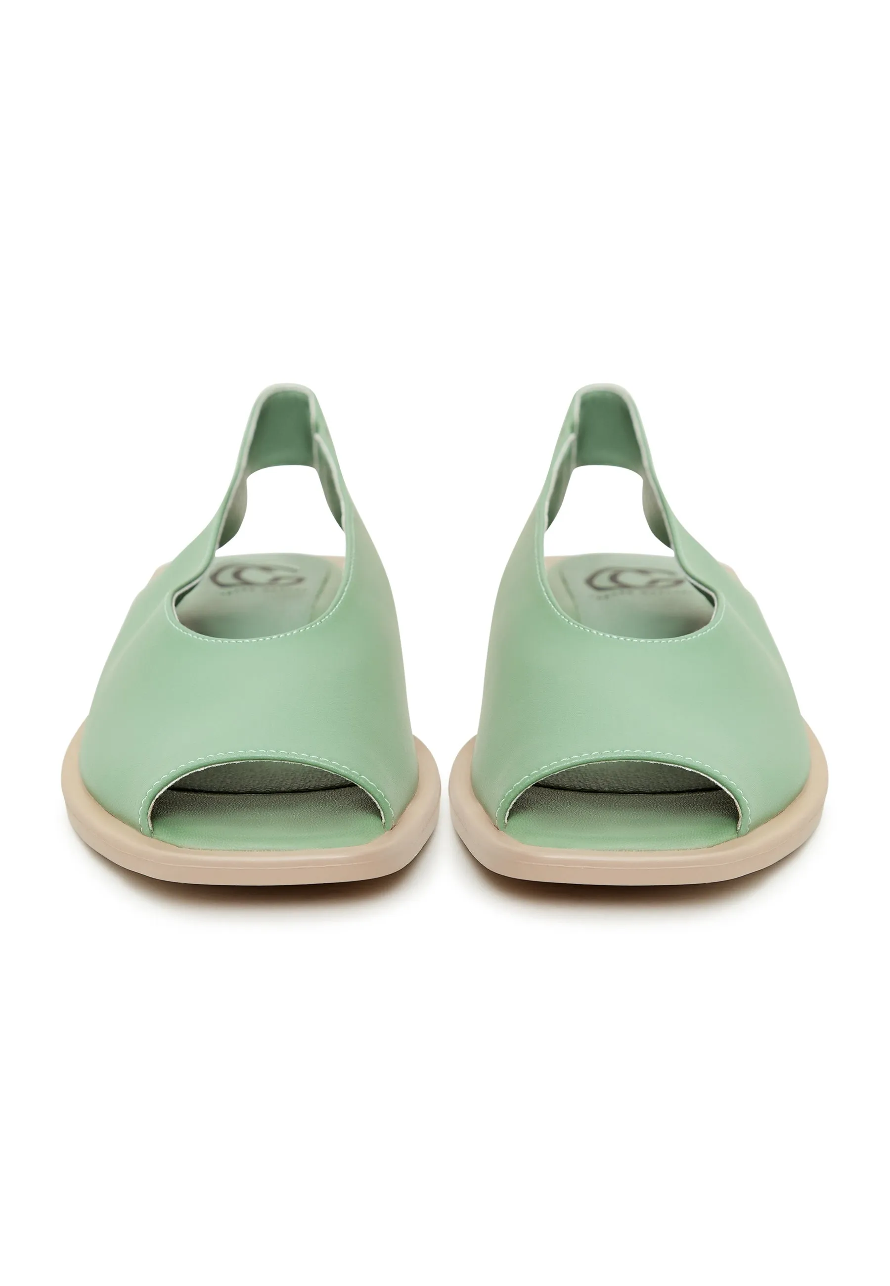 Flat Sole Sandals - Mint