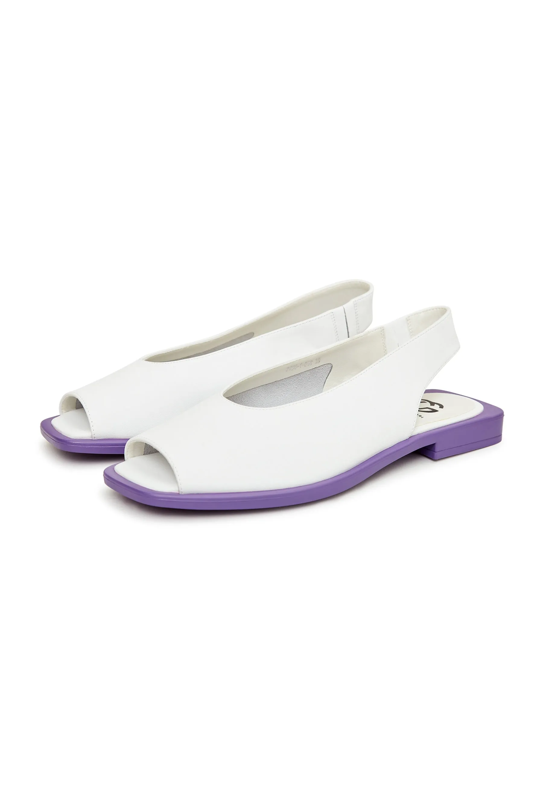 Flat Sole Sandals - White