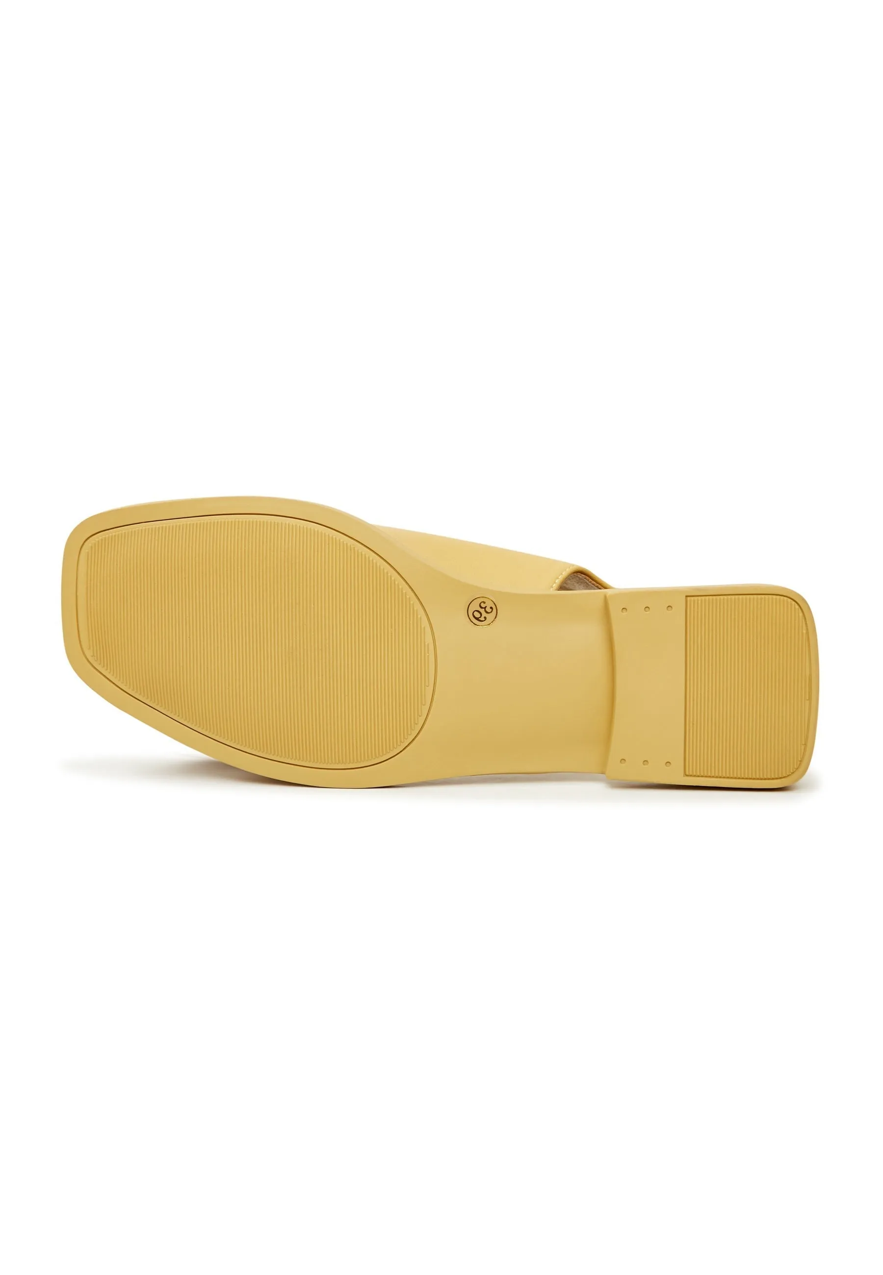 Flat Sole Sandals - Yellow