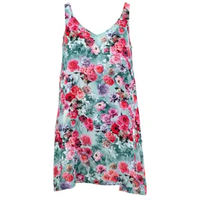 Floaty Asymmetrical Summer Dress  - Winter Rose