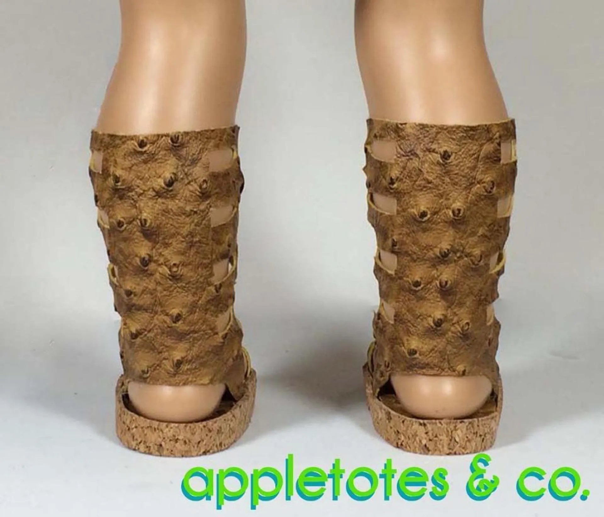 High Fashion Gladiator Sandals Sewing Pattern for 18" Dolls