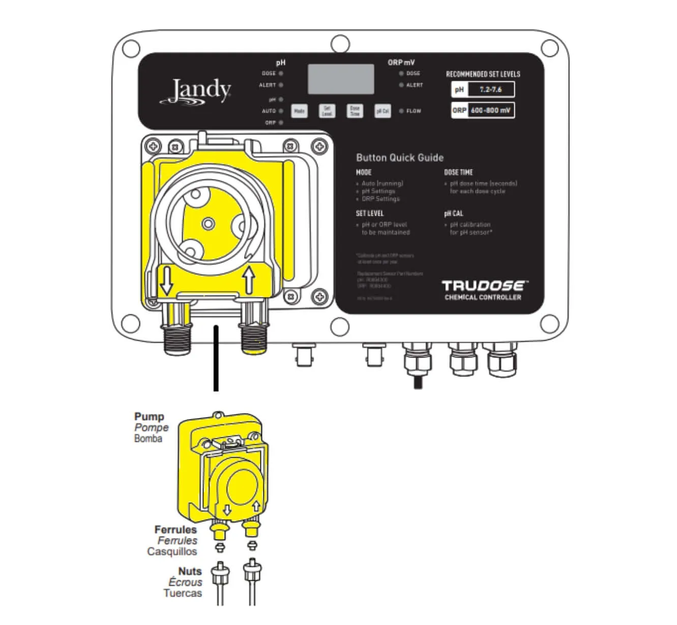 Jandy TruDose Peristaltic Acid Pump | R0945400