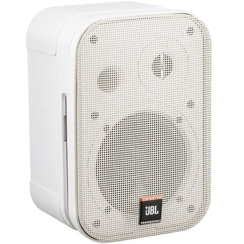 JBL C1PRO-WH Compact Loudspeaker (Pair, White) - 5"