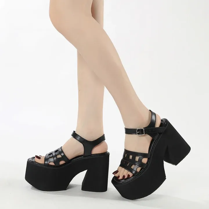 Joskaa 2024 New Chunky Sandals Goth